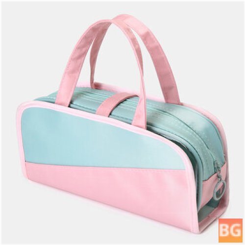 Pencil Case for School Students - Portable Wash Bag and Cosmetic Bag