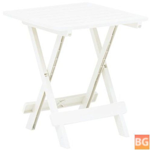 White Garden Table with 17.7