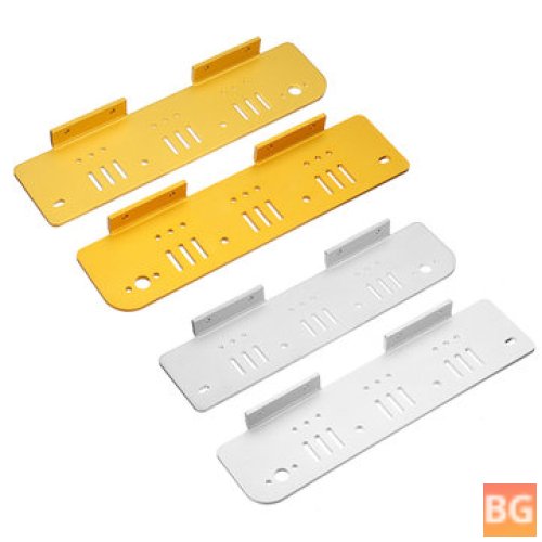 1 Pair of Gold/Silver Aluminum Alloy Tank Chassis Plate