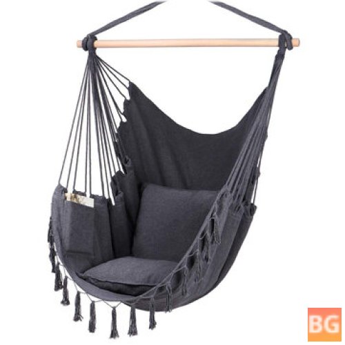 MAX 330Lbs/150KG Hanging Hammock Chair with 2 Cushions
