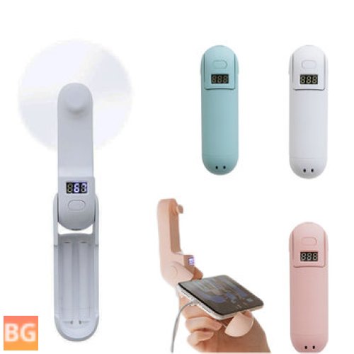 3-in-1 Portable Fan - Mini Foldable for Phone Holder