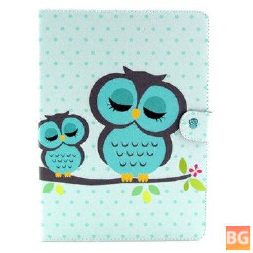 Folding Stand Cover for Samsung T800 - Owl Pattern