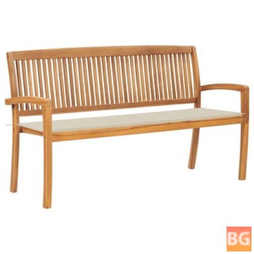 Patio Bench with Cushion - 62.6