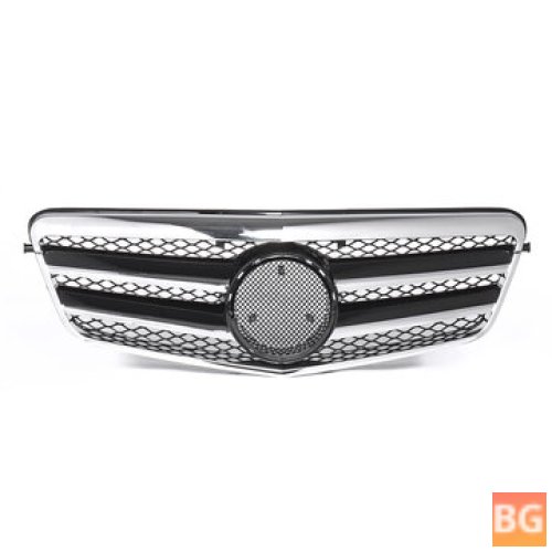 Chrome Silver AMG Style Front Grill - For Mercedes Benz W212 E250 E550 E350 E63 AMG 2010-2013