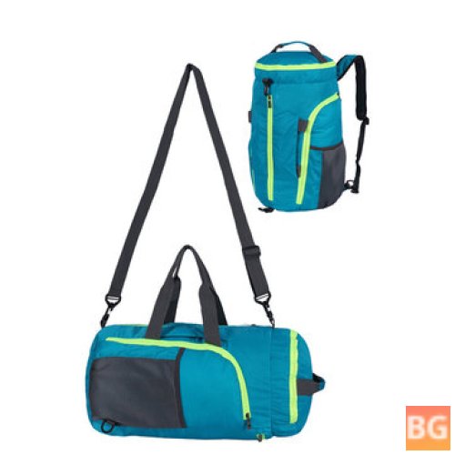 Outdoor Backpack with Bucket and Mountaineering Gear