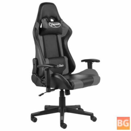 Game Chair - Rotatable PVC Gray