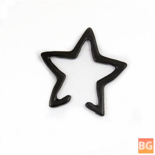 Women's Earring with Punk Hollow Star Design