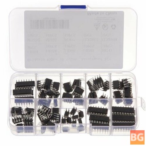 85pc IC Chip Assortment Kit with OPAMP, Timer, and PWM