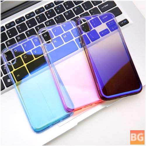 Protective Case for iPhone XS - Gradient Glow Shockproof Soft TPU Back Cover
