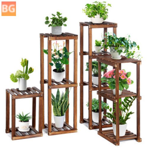 Tooca Four-In-One Plant Shelves - Carbonized Color