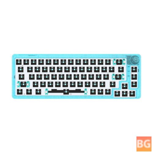 GamaKay LK67 Keyboard - Customized Kit with RGB Backlight, 65% Programmable, 3 Mode, Wired/Wireless, 5.0GHz