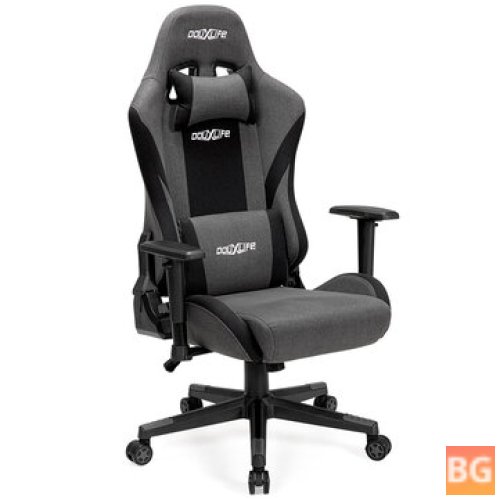 GC-RC04 Ergonomic Gaming Chair with Fabric and Breathable Cloth Cushion and Headrest