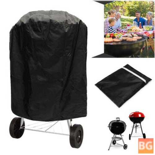 Outdoor Waterproof Round Kettle BBQ Grill Barbecue Cover Protector - UVresistant