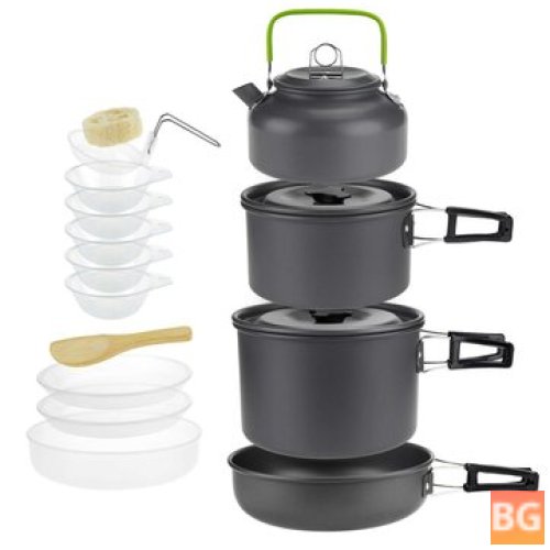 5-Person Nonstick Camping Cookware Set