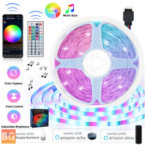 Music Sync LED Strip Lights with WiFi Control and Remote (16-66FT)