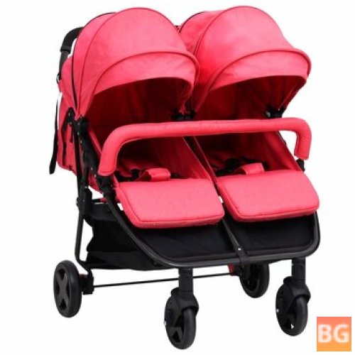 Two-seater steel red and black