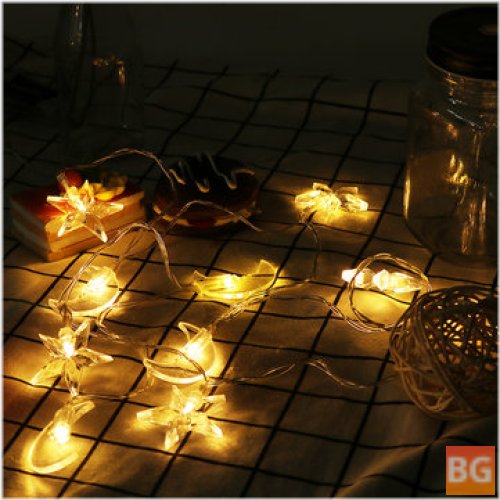 LED String Lights - 10 Colors - Star Shape - Home Party - Holiday Decor