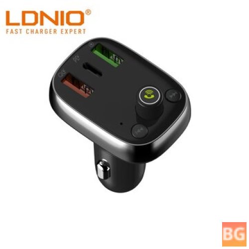 LDNIO C704Q Bluetooth Car Charger - Fast Charging for iPhone 12 XS 11Pro Mi10 POCO X3 OnePlus 8 Pro S20+ Note 20