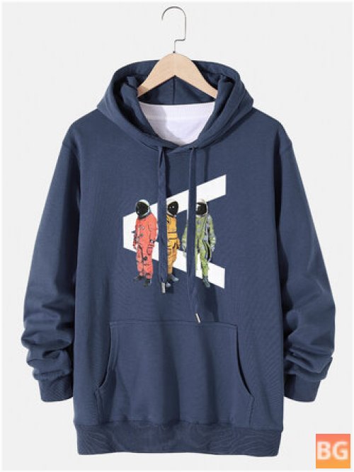 Casual Pullover Hoodie For Men With A Kangaroo Pocket