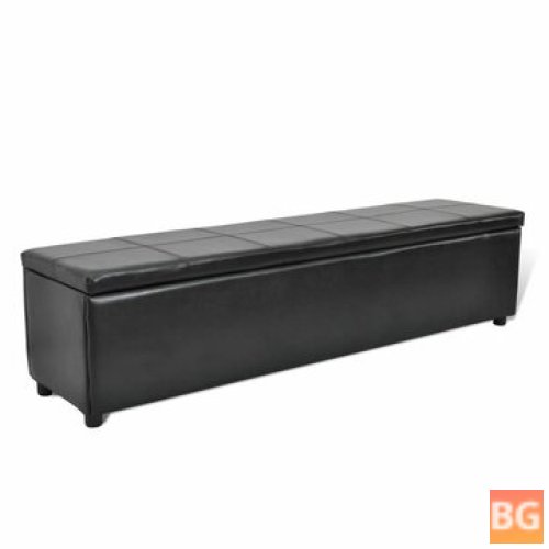 Black Storage Bench
