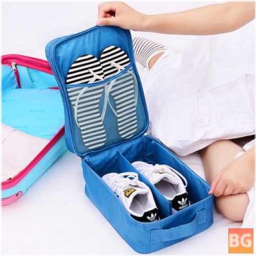 Waterproof Portable Folding Pouch for Shoes - Double Layer