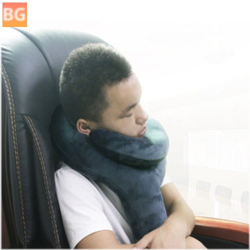 Q-Shape Inflatable Headrest Pillow