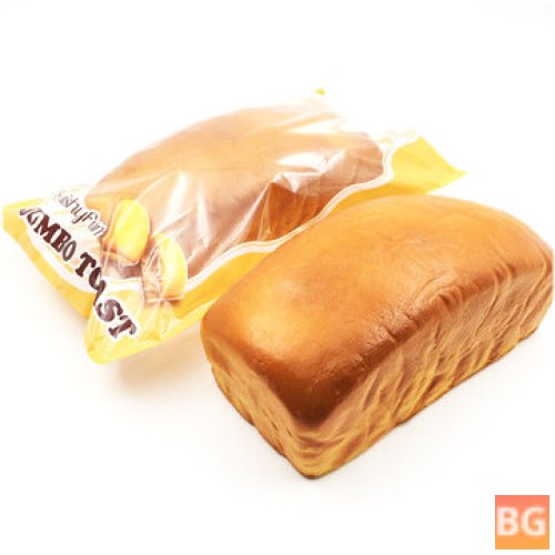 Squishy Fun Jumbo Toast Bread - 20cm Slow Rising