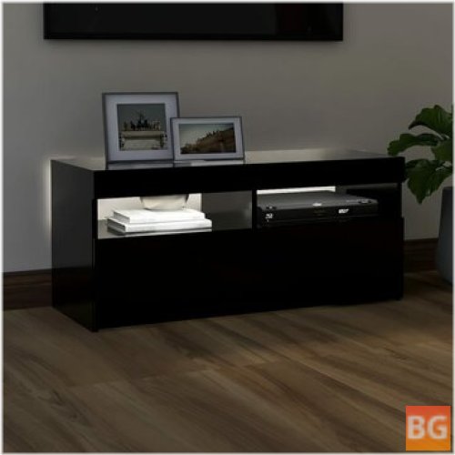 TV Cabinet with LED Lights - 35.4