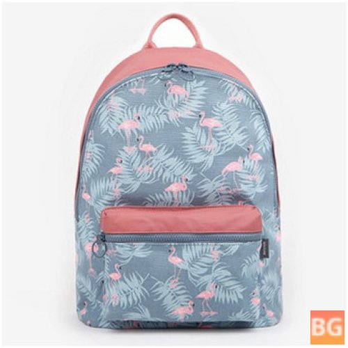 Flamingo Cartoon Backpack for Women