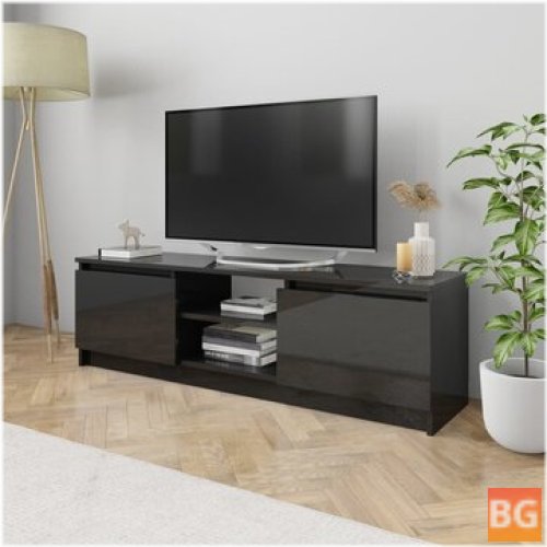 TV Cabinet - Black 47.2