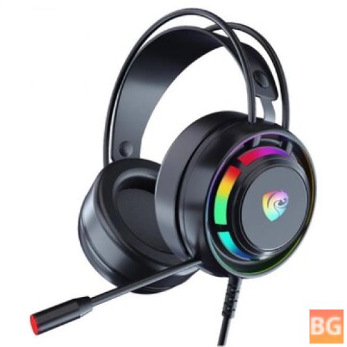7.1 Surround Sound Gaming Headset with RGB Light Noise Cancelling Mic