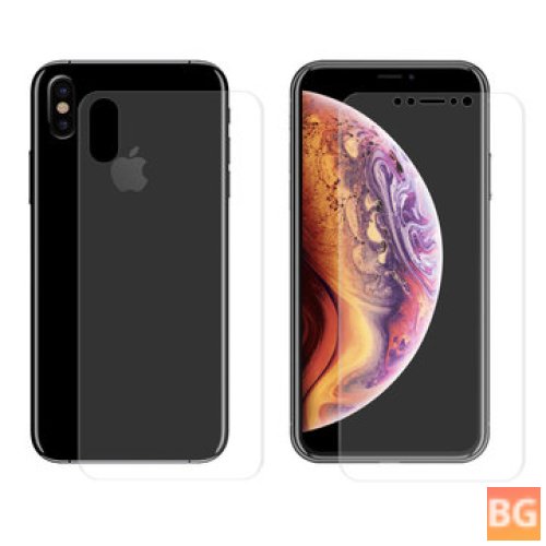 Front And Back Screen Protectors For Iphone Xs Max 3d Curved Edge