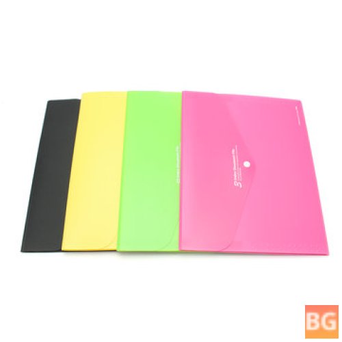 Waterproof A4 File Document Holder with Pouch