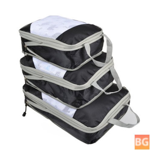 3PCS Waterproof Packing Bag for Outdoor Traveling Luggage Storage Bag