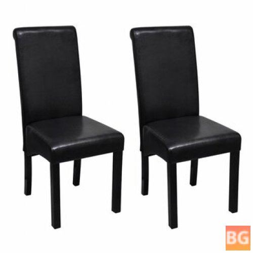 Table Chairs with Arms and Legs in Artificial Leather