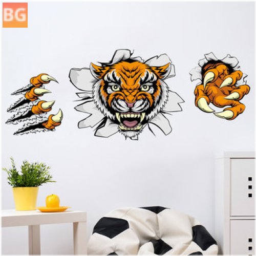 3D Tiger Wall Stickers - Domineering 3D