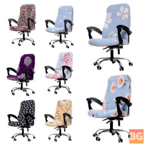 Office Chair Cover with Rotation and Stretch - M Size