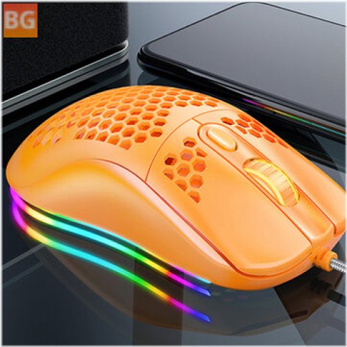 Honeycomb Wired Gaming Mouse - 7200DPI RGB