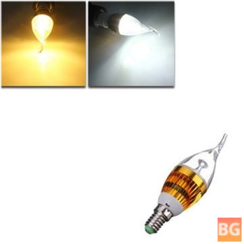 E14 3W 800-850lm White/Warm White 3LED Candle Light Bulb
