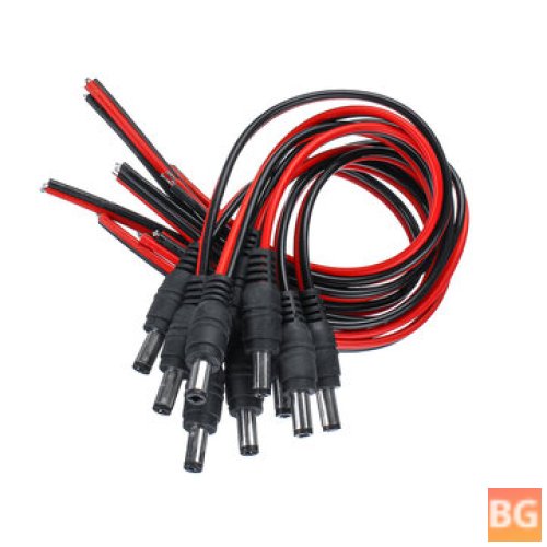 TV Power Jack with Male and Female Connectors - 10 Pack