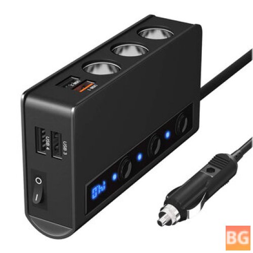 USB Car Charger - 180W - 4 Ports - QC3.0 - Fast Charge 12V/24V