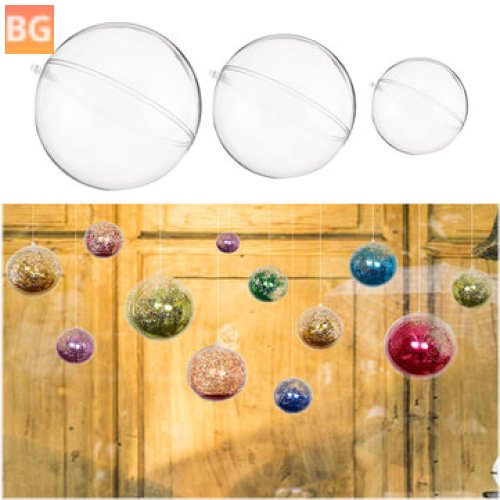 50/70/100/120mm Clear Christmas Balls - Bauble Christmas Ornament Home Decorations Gift