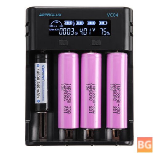 Astrolux® VC04 Micro USB Battery Charger