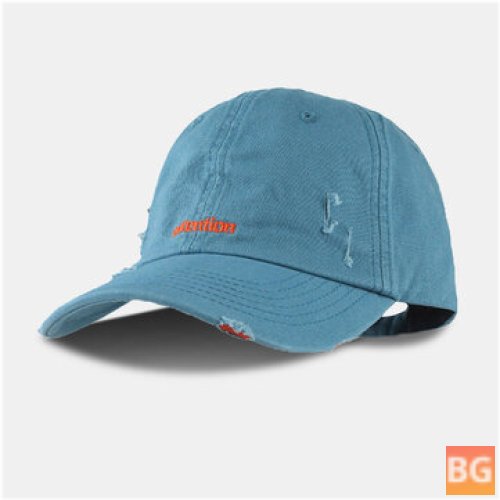 Baseball Cap - Solid Cotton - Fashionable All-match adjustable cap