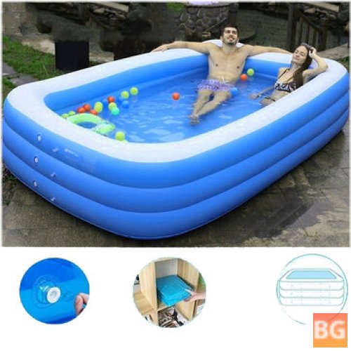 1.5/2.1/3.05m 3-Layer Portable Inflatable Swimming Pool