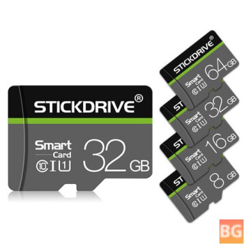 StickDrive - 8GB, 16GB, 32GB, 64GB, 128GB - Class 10 High Speed TF Memory Card
