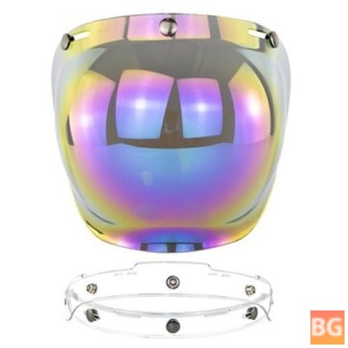 Bubble Shield for Retro Flying Helmets - Lens with Transparent Frame