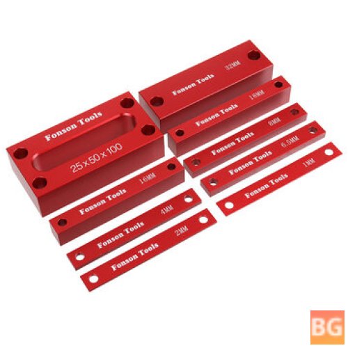 Woodworking Blocks with Height Gauge and Precision Aluminum Alloy Construction