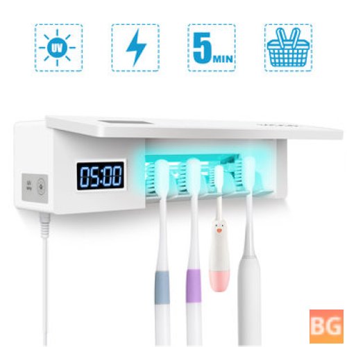 dust-free toothbrush holder for UVC toothbrush