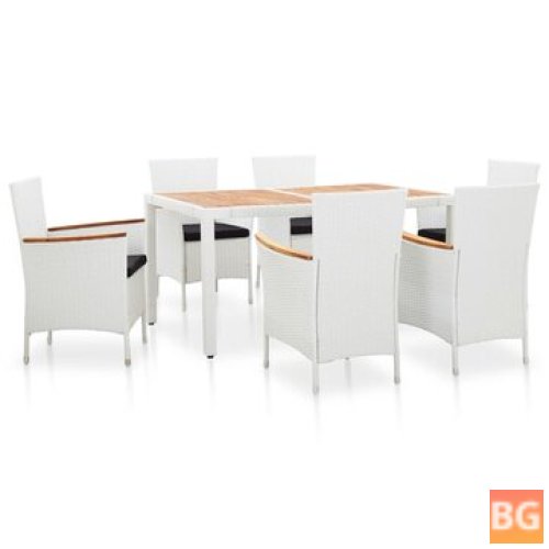 Outdoor Dining Set - Poly Rattan